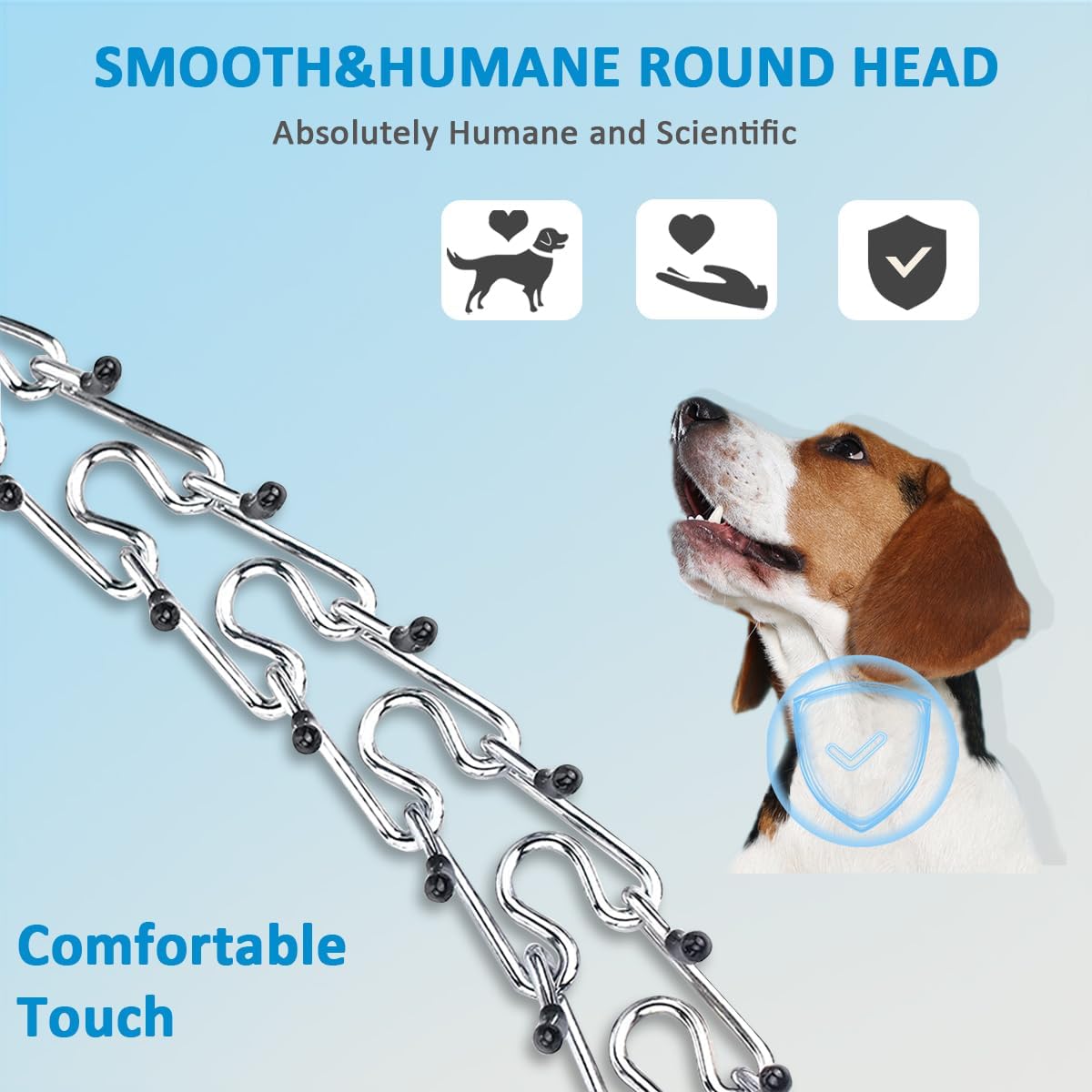 Prong Collar for Dogs, Dog Training Collar for Small Medium Large Dogs | Pinch Collar, Adjustable Size, No Pull