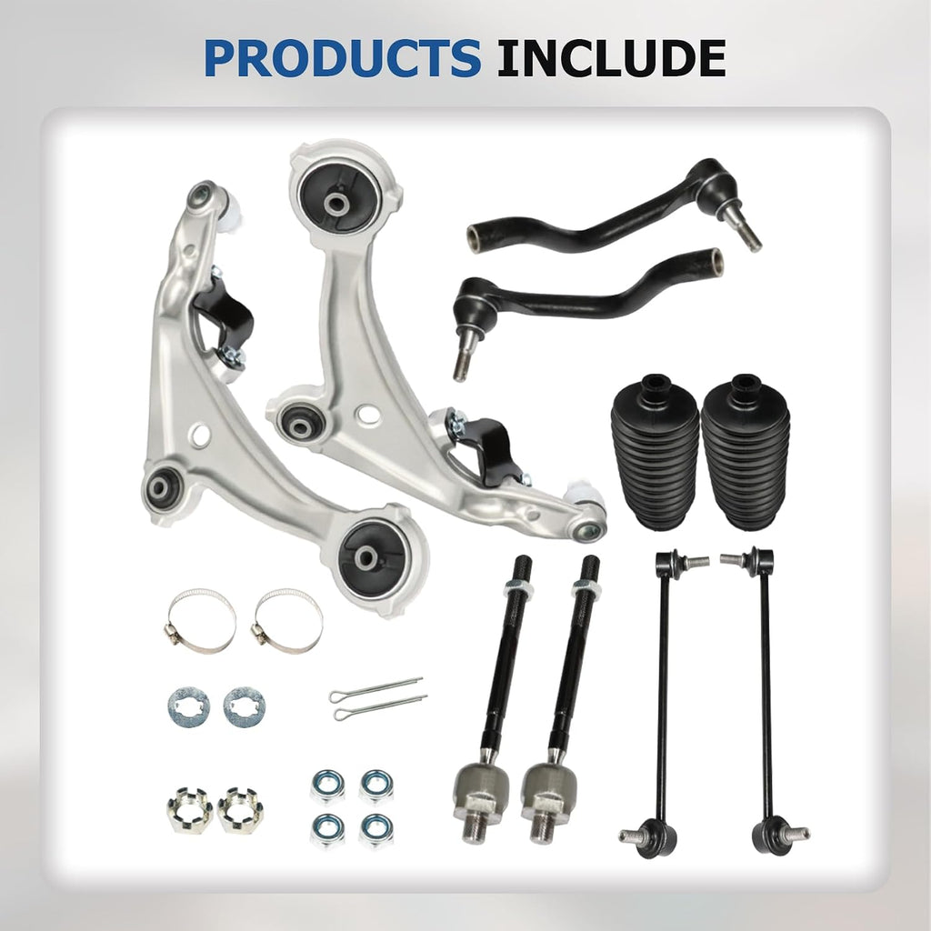 WFLNHB 10PCS Suspension Kit Front Lower Control Arms