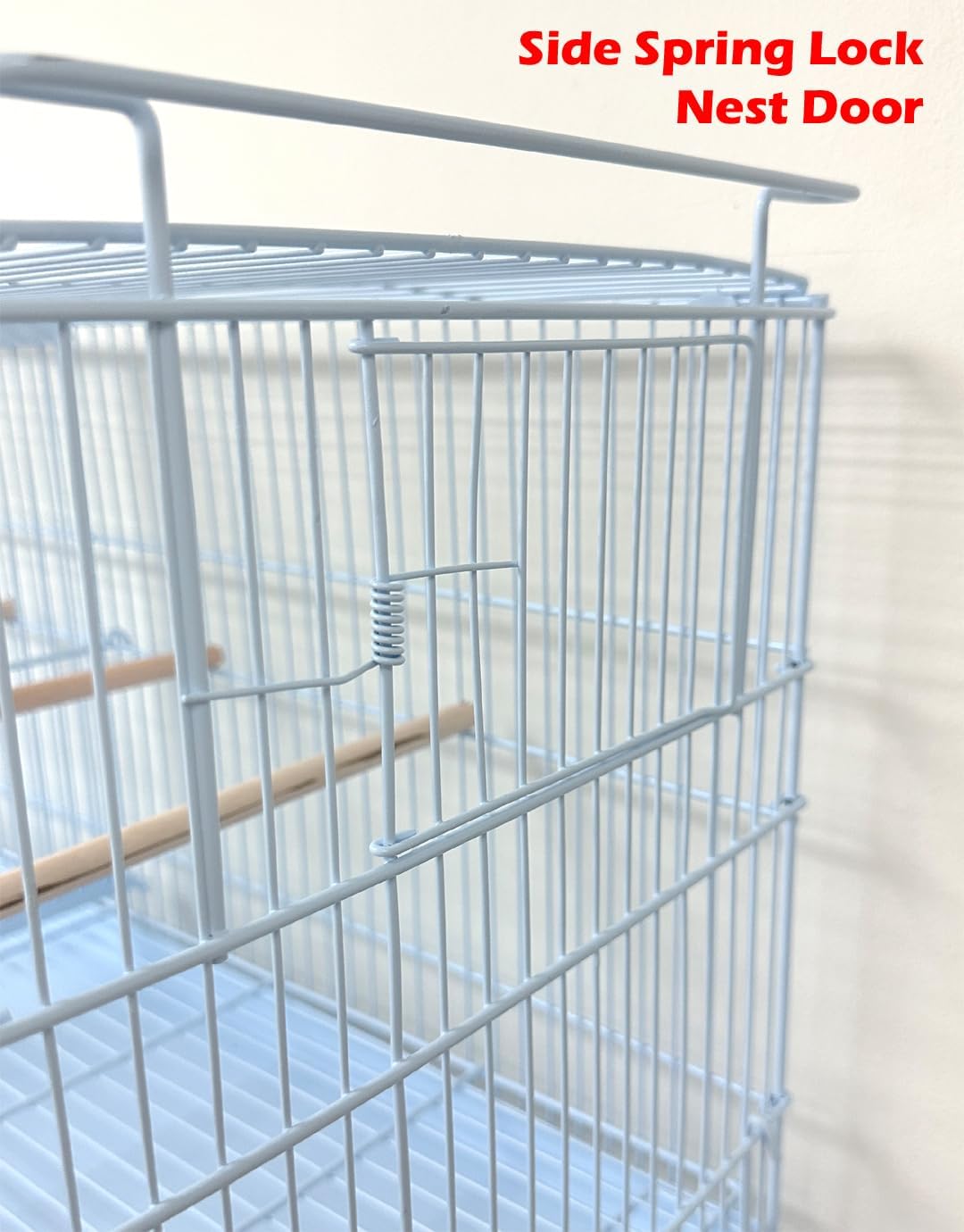 Combo: Galvanized Stack and Lock Double Breeder Cage Bird Breeding Cage with Center Removable Divider and Side