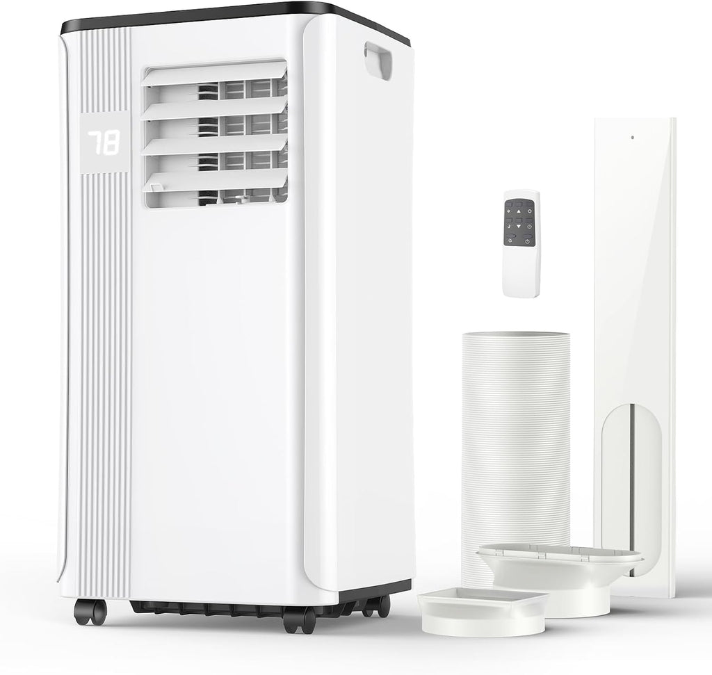 Portable Air Conditioners - 2026 Upgraded 10000 BTU Portable AC for Room up to 450 Sq. Ft, 3 in 1 AC Unit with 24H