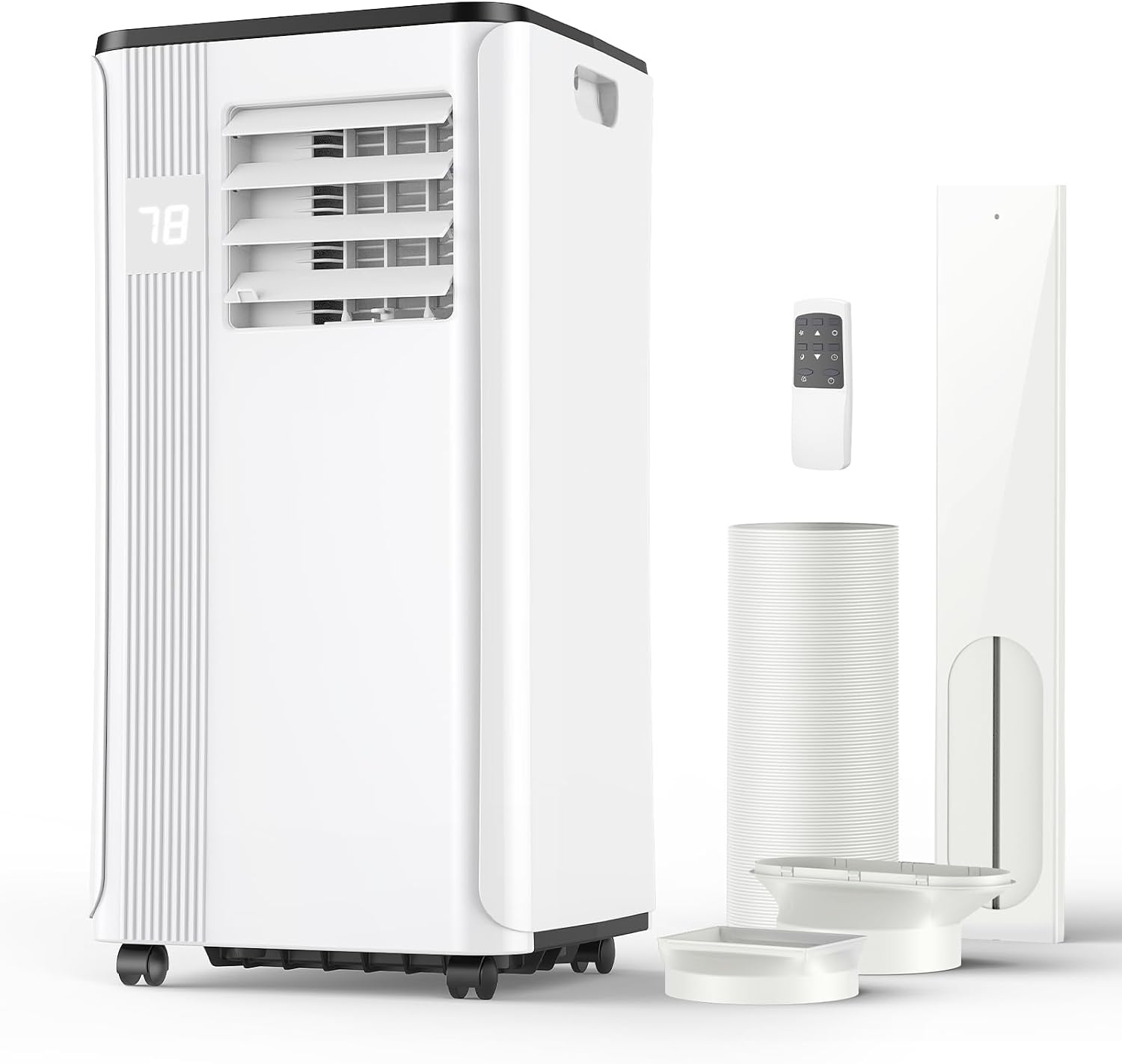 Portable Air Conditioners - 2026 Upgraded 10000 BTU Portable AC for Room up to 450 Sq. Ft, 3 in 1 AC Unit with 24H