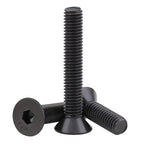 30pcs 5/16-18 x (3/4" to 2") Flat Countersunk Head Socket Head Cap Screws with Hex Key, 10.9 Grade Alloy Steel, Black Oxide Finish, Allen Hex Socket Drive, Full Threaded, Coarse Thread UNC