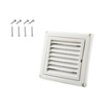Amonk 4" Dryer Vent Cover for Wall with Replaceable Filter Screen, White