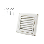 Amonk 4" Dryer Vent Cover for Wall with Replaceable Filter Screen, White