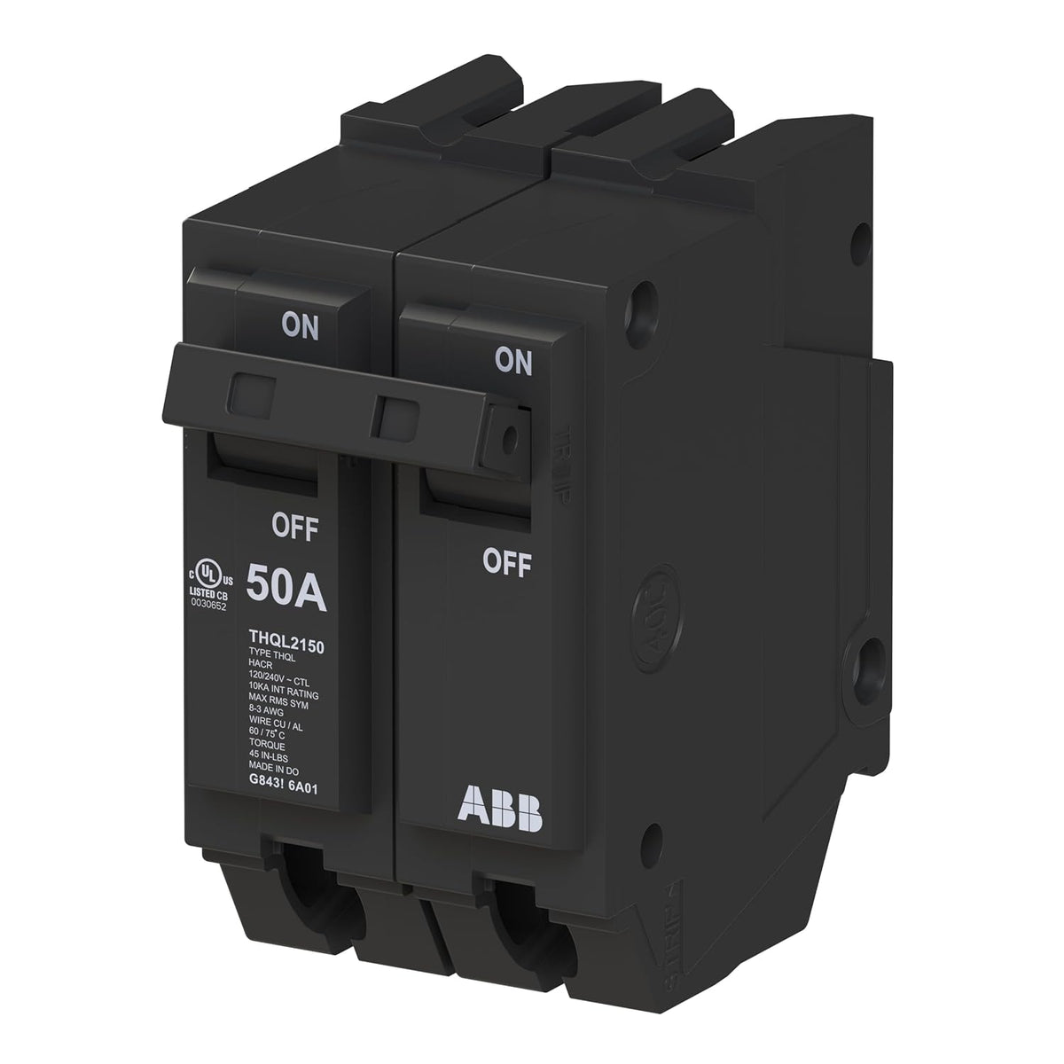 ABB Q-Line THQL2150 • Circuit Breaker • 50 Amp Double Pole