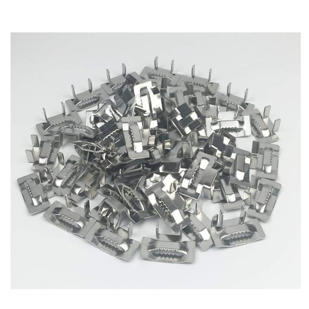 Steel Packaging Strapping Tensioner Banding Tool, 100 Feet 3/4" Width 304 Stainless Steel Band Coil, 100pcs 3/4"