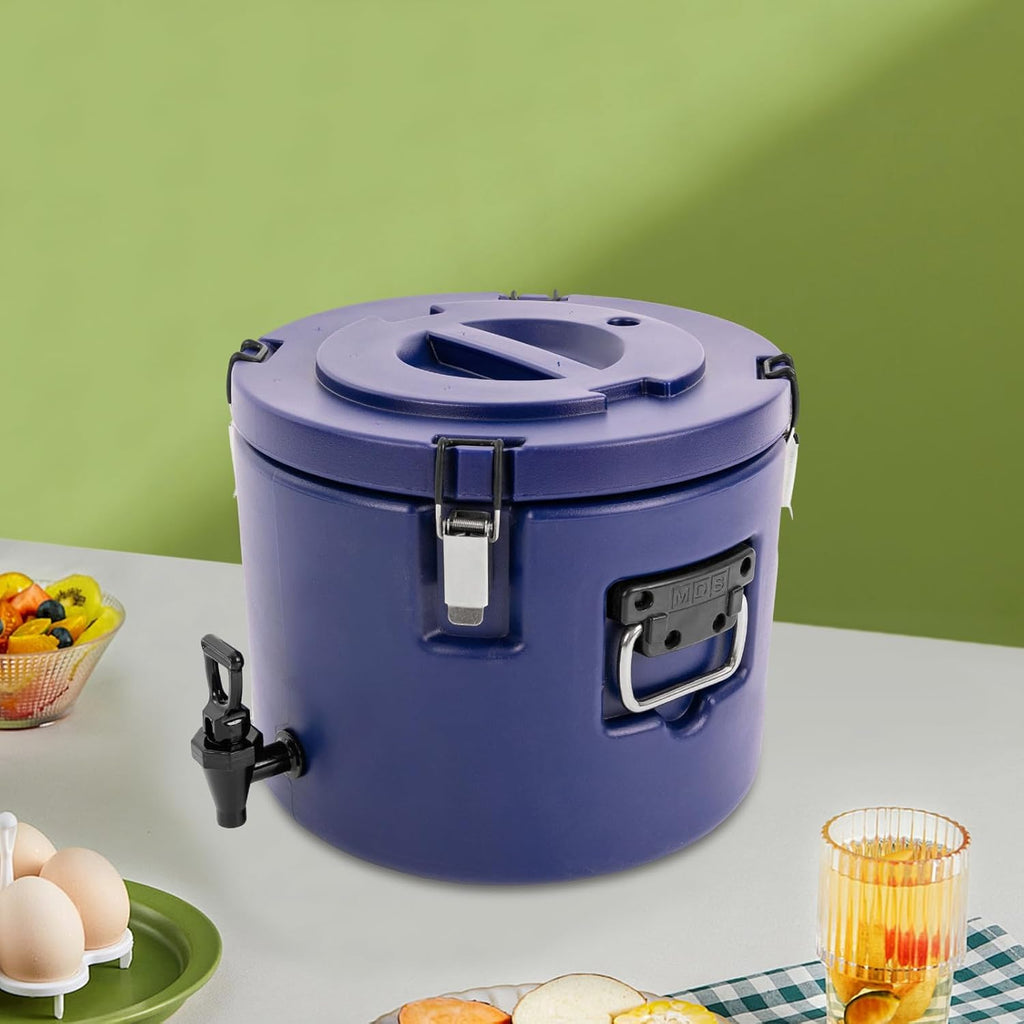 Insulated Beverage Dispenser, 5 Gallon, Blue