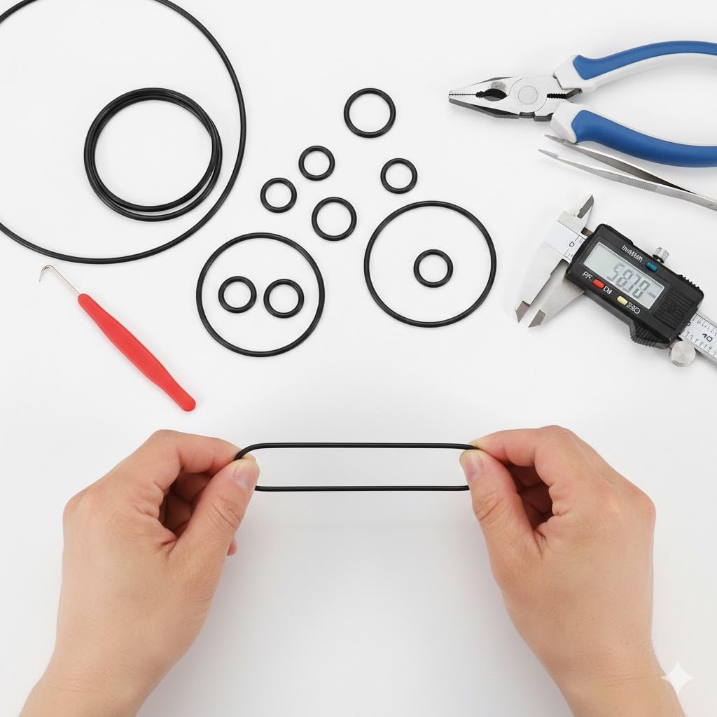 10 PK AS-234 Buna-N O-Ring, 70A 3" ID, 3-1/4" OD, 1/8" Width, Black