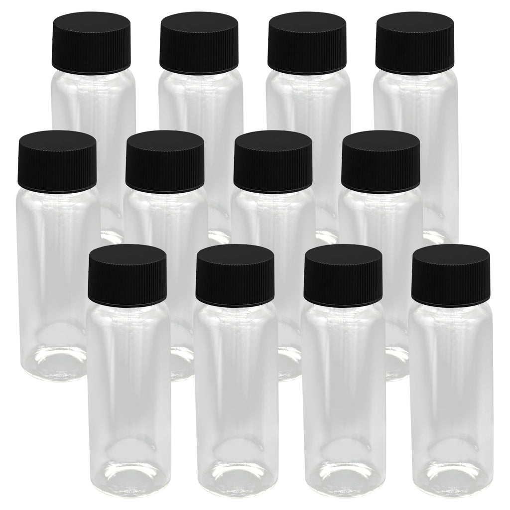 30ml Small Liquid Sample Vial, 12 Pcs Clear Glass Vials