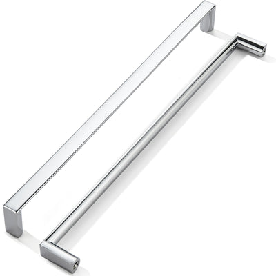 5 Pack 12-3/5 Inch(320mm) Polished Chrome Square Cabinet Pulls Kitchen Cabinet Handles Cabinet Hardware Drawer Pulls