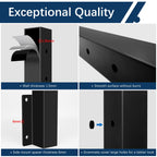 4 Pack Side Mount Cable Railing Post for 42" Railing System (Post Body 48"), Level Drilled Space-Saving Fascia Mount