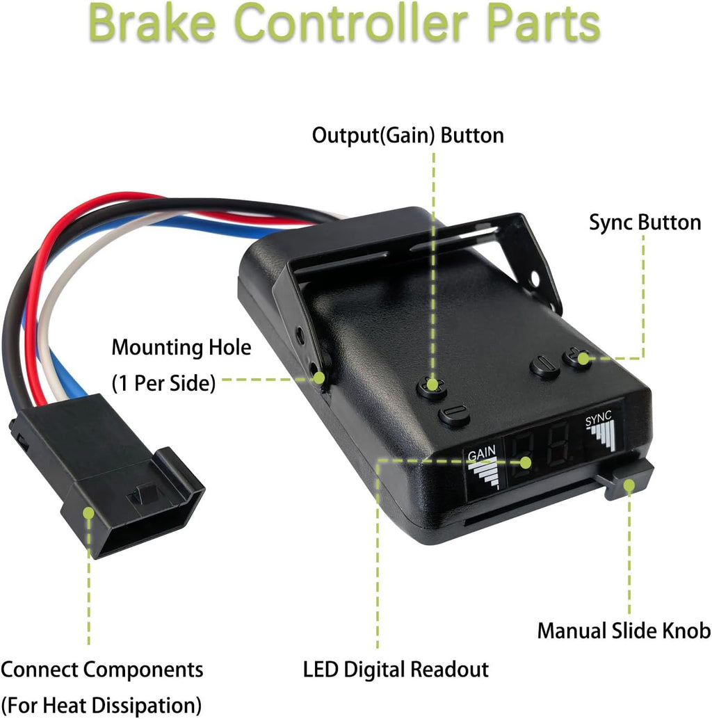 8507111 Time-Delay Trailer Brake Controller Digital Electric LED Display