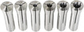 findmall 1/8-3/4 Inch R8 Round Collet Set 6Pcs Spring Collet Set