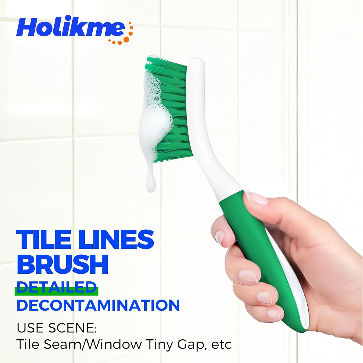 Cleaning Brush Set for Household Use, Scrub Brush, Kitchen Brush, Tile Lines Brush for Bathroom, Floor, Tub, Shower