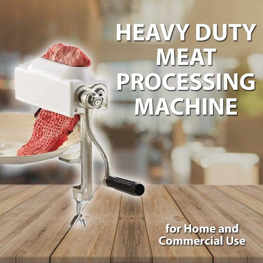 Heavy Duty Meat Tenderizer Cuber - Steak Flatten Tool, Commercial Grinder Attachment, Clamp-on Rolling Tenderizer