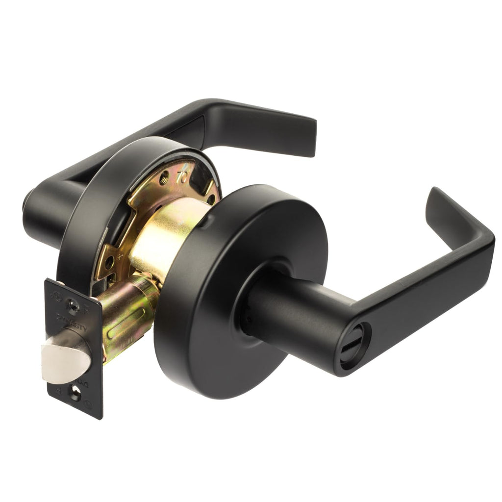 Dynasty Augusta Privacy Lever Set, ADA, Grade 2, Flat Black