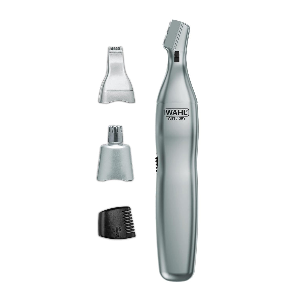 Battery Men’s Nose Hair Trimmer - Eyebrows, Neckline, Nose & Ear Hair | Quick Multi-Head Cordless Precision Trimming