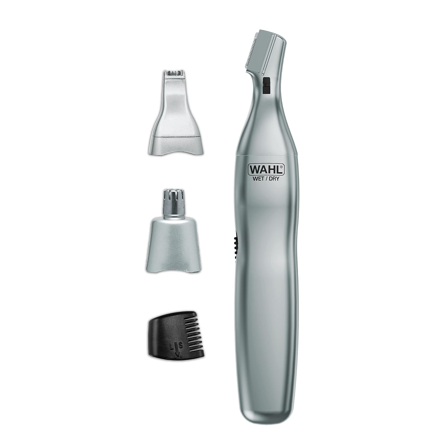 Battery Men’s Nose Hair Trimmer - Eyebrows, Neckline, Nose & Ear Hair | Quick Multi-Head Cordless Precision Trimming