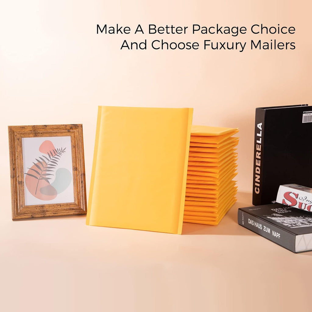 Kraft Bubble Mailers 8.5x12 Inch Self Seal Padded Envelopes 25 Pack