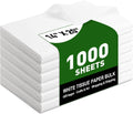 1000 PCS White Tissue Paper Bulk,14"x20" Tissue Paper for Gift Bags
