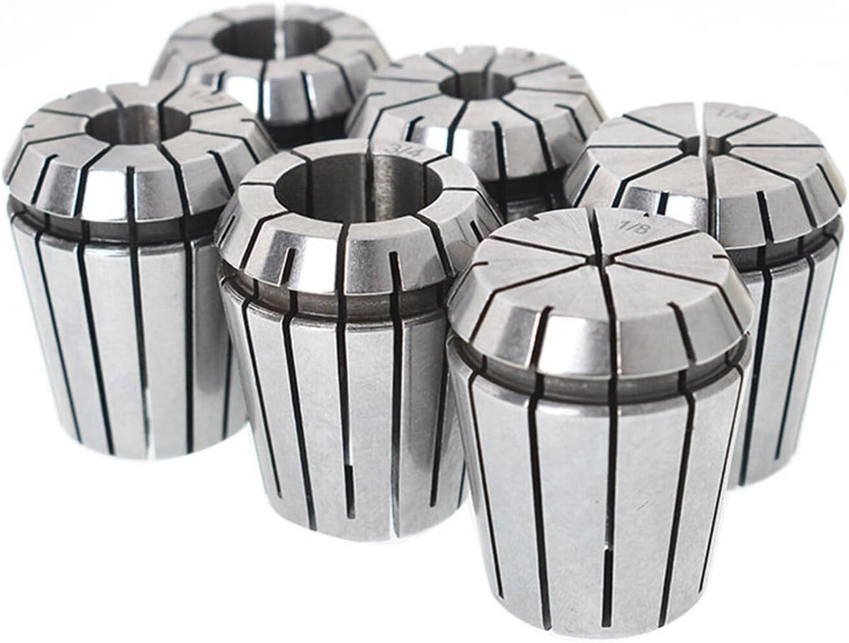 findmall 6Pcs ER32 Accuracy Spring Collet Set 1/8-3/4