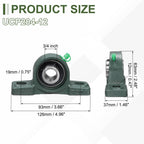 uxcell UCP204-12 Pillow Block Bearings, 3/4inch Bore Self Alignment