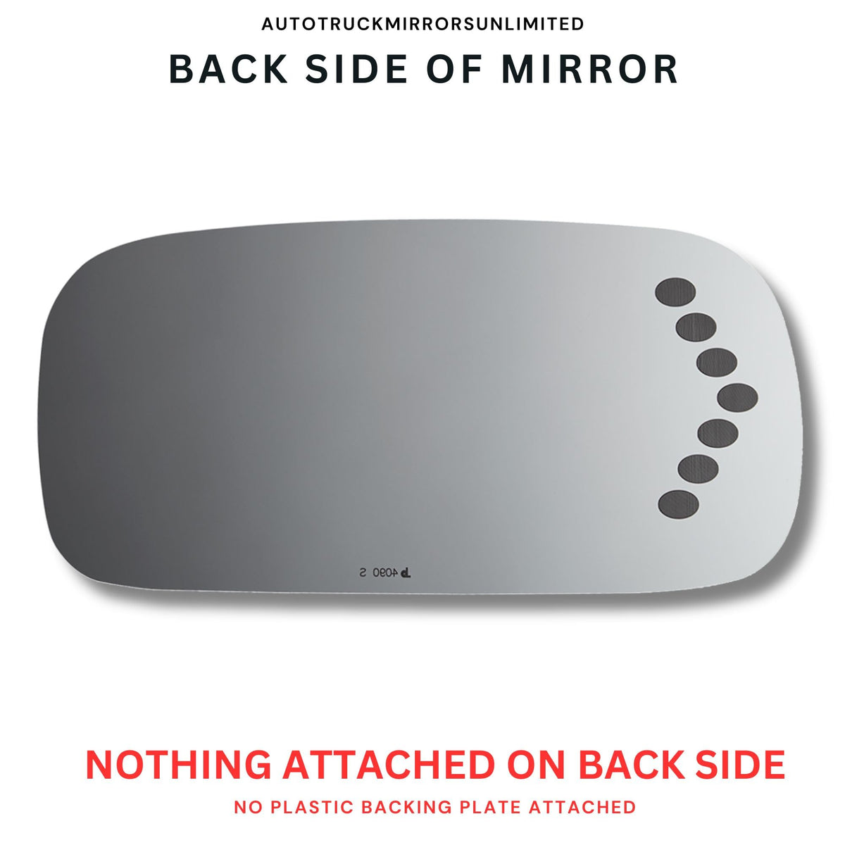 Driver Side Mirror Replacement Glass + Full Pad for 06-08 Buick Lucerne