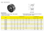 SpinCo (Pack of 2) Replacement Self Aligning Bushing Bearing; Bore Diameter: 50 MM; Interchangeable with Torrington: 50FSF42; INA: GE50DO; IKO: GE50ES