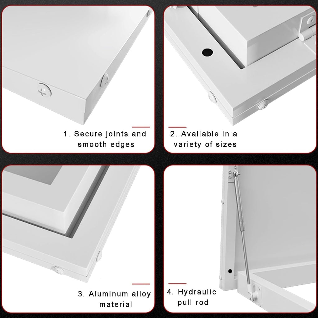 Basement Window Aluminum Alloy Roof Skylight Rain Cover Cover Plate Inspection Port Roof/Stairway Skylight Windows
