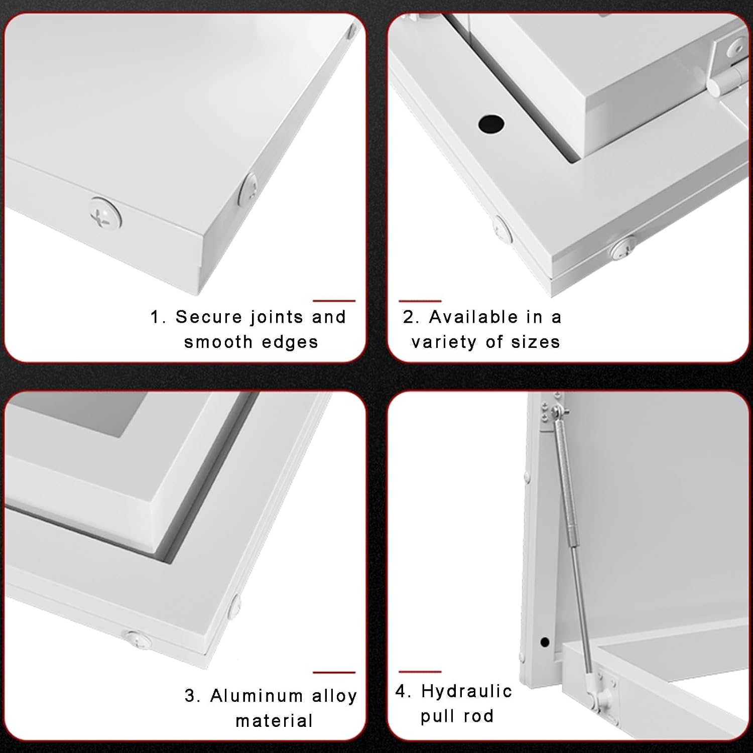Basement Window Aluminum Alloy Roof Skylight Rain Cover Cover Plate Inspection Port Roof/Stairway Skylight Windows