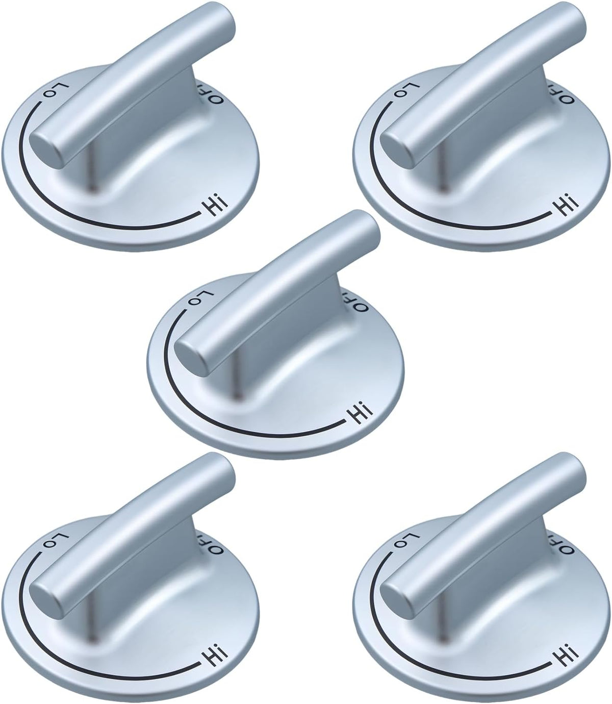 Upgraded 7733P410-60 74007733 Surface Burner Knob Replacement Parts for Jennair Gas Stove Knobs JGC8536ADB JGC8430BDS Jenn-air Maytag Kitchenaid Downdraft Cooktop Knobs Range Oven Control Knob 5PCS