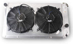 OHOB-COOL 3 Row Full Aluminum Radiator with Fan For 1984-1990 Chevy Corvette 5.7L V8 /1982-2002 S10 Conversion LS