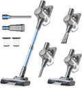 Cordless Vacuum Cleaner, 450W/40Kpa Vacuum Cleaners for Home | 50Mins Stick Vacuum with LED Display, Anti-Tangle and