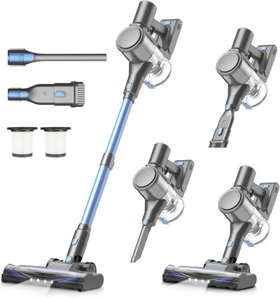 Cordless Vacuum Cleaner, 450W/40Kpa Vacuum Cleaners for Home | 50Mins Stick Vacuum with LED Display, Anti-Tangle and