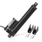 DC HOUSE 6 Inch (6") Stroke Linear Actuator 12V High Speed Actuator Motor 1000N 14mm/s with Brackets Mounting DC12V Linear Actuator with Mounting Bracket for Recliner TV Lift Coop Door