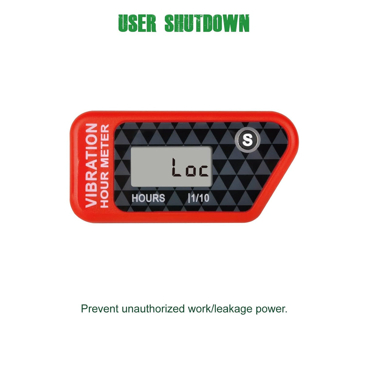 YOOREAL Vibration Hour Meter,Maintenance Hours Waterproof IP68