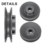 uxcell BK45-3/4 V-Belt Sheave 3/4" Bore, 4.25" OD, Single Groove Web Sheave