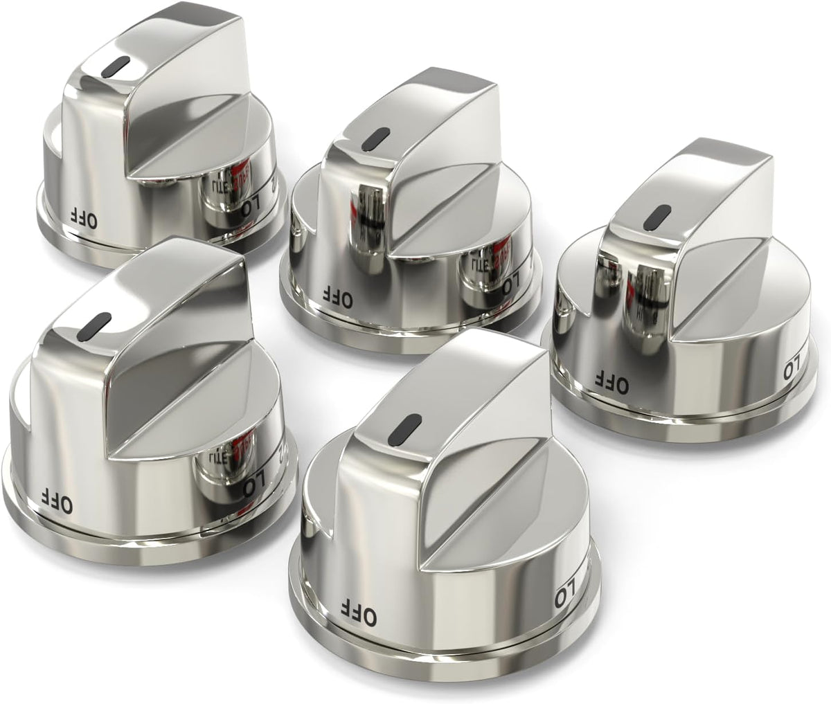 5PCS EBZ37189609 Oven Range Knob Replacement Compatible with LG LRG30355ST LRG30357ST LRG30855ST, Replaces AP4450343 1463914 AH3534128