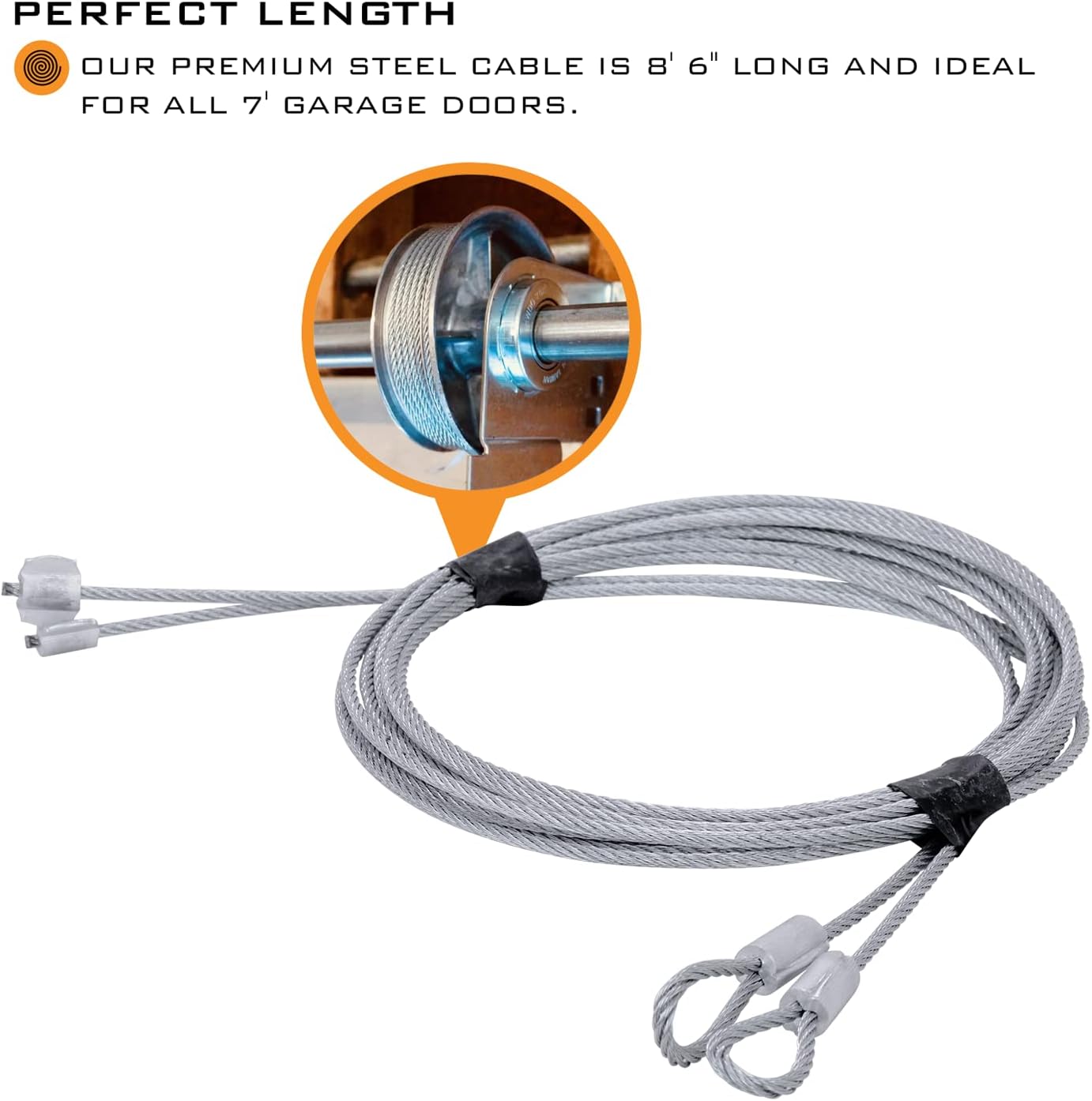 Garage Door Hinge Roller Bracket Hardware Tune Up Kit (7' Height (16'x7' or 18'x7'))