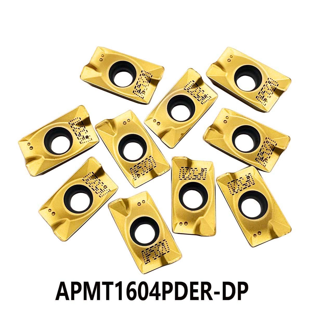 GBJ APMT1604 PDER APMT160408PDER APMT1135PDER Milling Inserts Turning Inserts Cutting Tools for BAP400R Milling Inserts Tool Holders Processing Hard Steel Parts (10PCS APMT1604PDER)