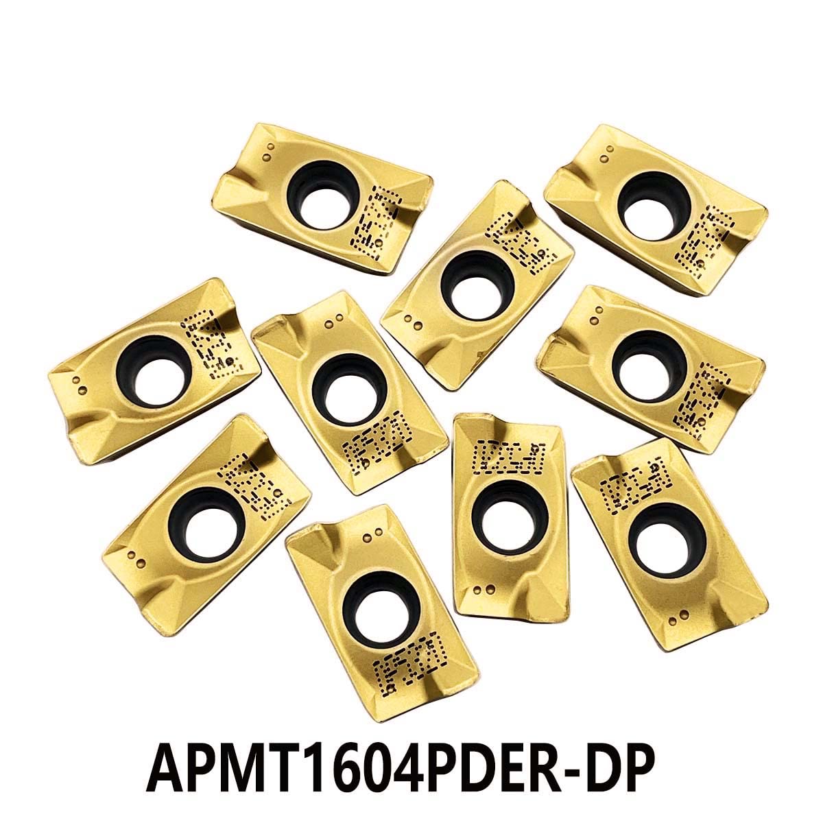 GBJ APMT1604 PDER APMT160408PDER APMT1135PDER Milling Inserts Turning Inserts Cutting Tools for BAP400R Milling Inserts Tool Holders Processing Hard Steel Parts (10PCS APMT1604PDER)