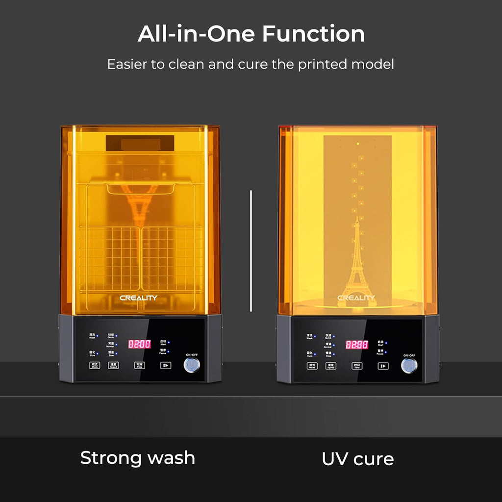 Wash and Cure Station UW-01 2 in 1 Machine | Resin 3D Printer UV Curing Rotary Box Bucket for LCD/DLP/SLA Washing