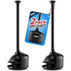 2Pack Toilet Plunger with Holder - Heavy Duty Bathroom Tools