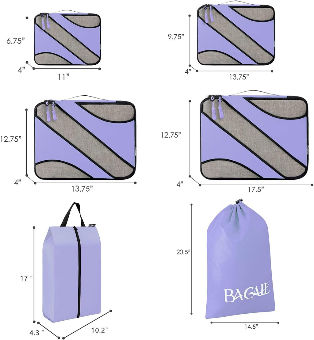6 Set Packing Cubes,Travel Luggage Packing Organizers
