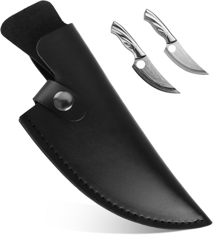 6 Inch PU Leather Knife Sheath for Matsato Knives, Universal PU Leather Sheath with Belt Loop for Kitchen Chef and