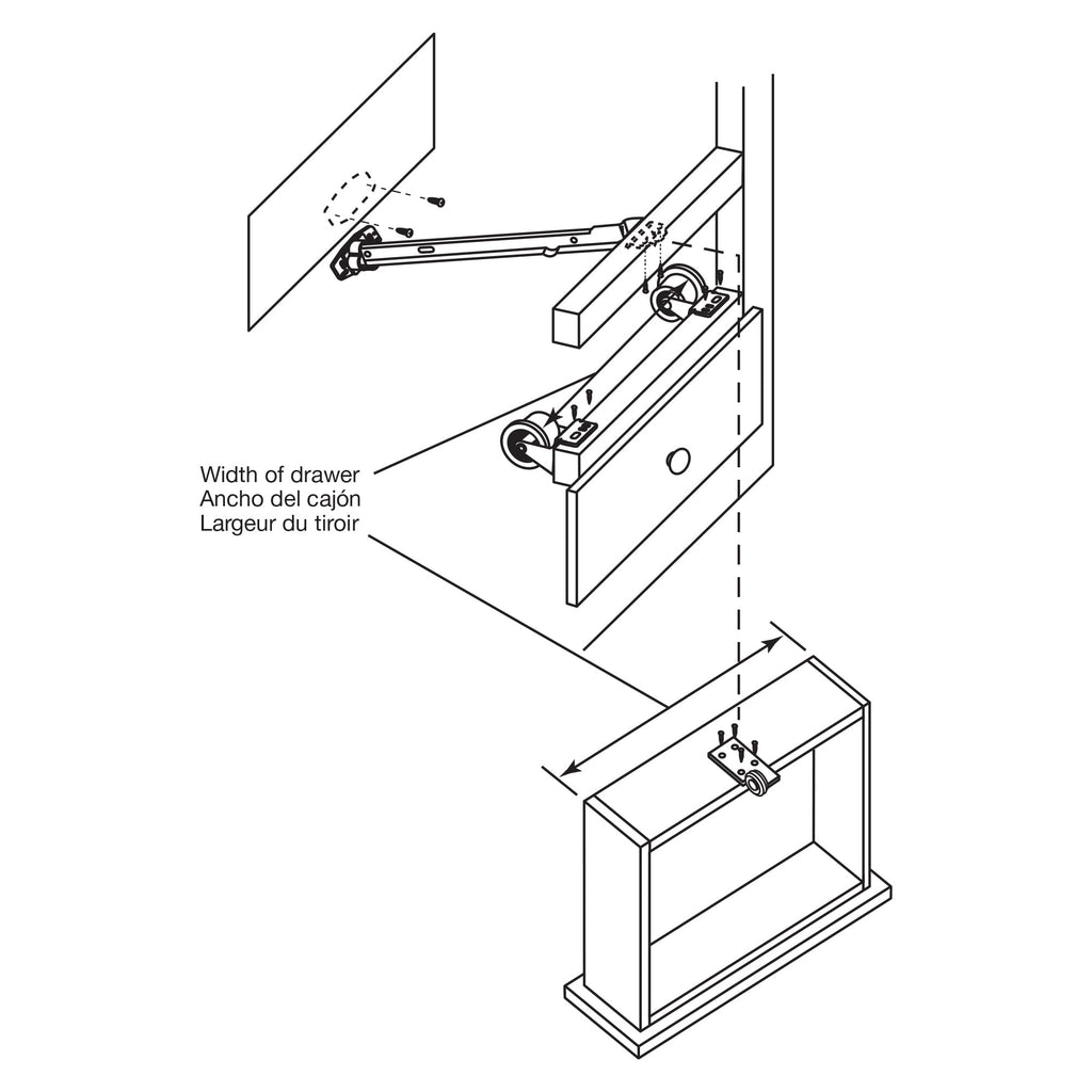 Prime-Line R 7257 Steel Drawer Track Center Roller Assembly, 2 Pack