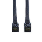 10Gtek SFF-8643 to SFF-8643 12G Internal Mini SAS HD Cable, with Sideband, for NVMe Backplane/RAID Controller, 100-Ohm, Straight to Straight, 0.3-m(0.9ft)
