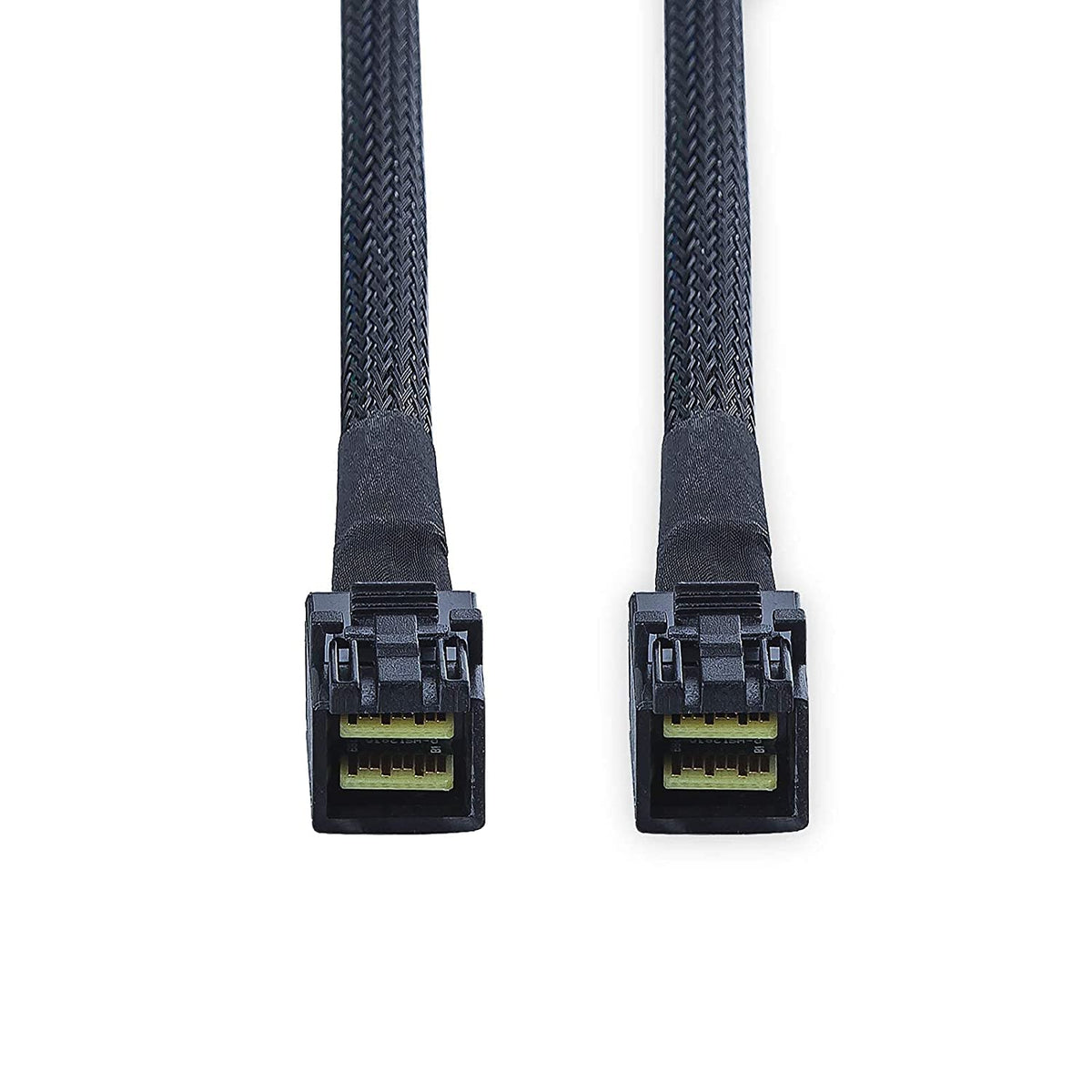 10Gtek SFF-8643 to SFF-8643 12G Internal Mini SAS HD Cable, with Sideband, for NVMe Backplane/RAID Controller, 100-Ohm, Straight to Straight, 0.3-m(0.9ft)