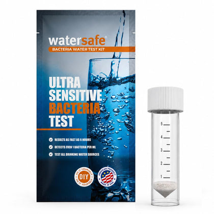 Bacteria Water Test Kit – USA-Made – Results as Fast as 6 Hours – Detects Coliform (Inc. E. coli) & Non-Coliform