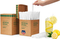Plastic Straws 1000PCS Individually Wrapped Clear Disposable Drinking Straw